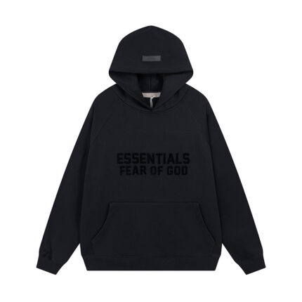 Essentials Fog Black Hoodie