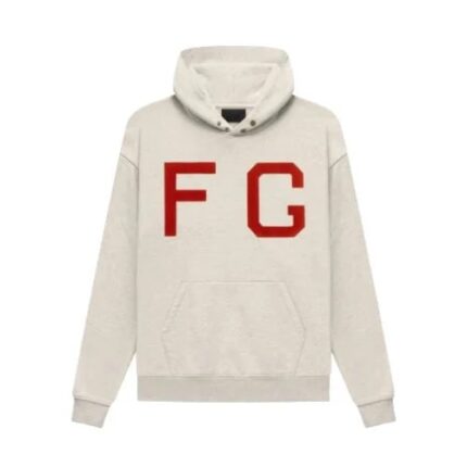 Essential FG Logo White Hoodie